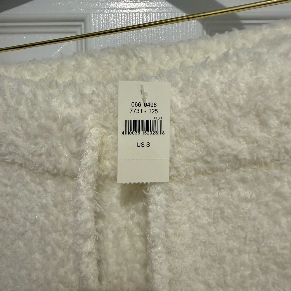 Aerie Marshmallow Fuzzy Teddy Lounge Pants Small - Picture 4 of 5